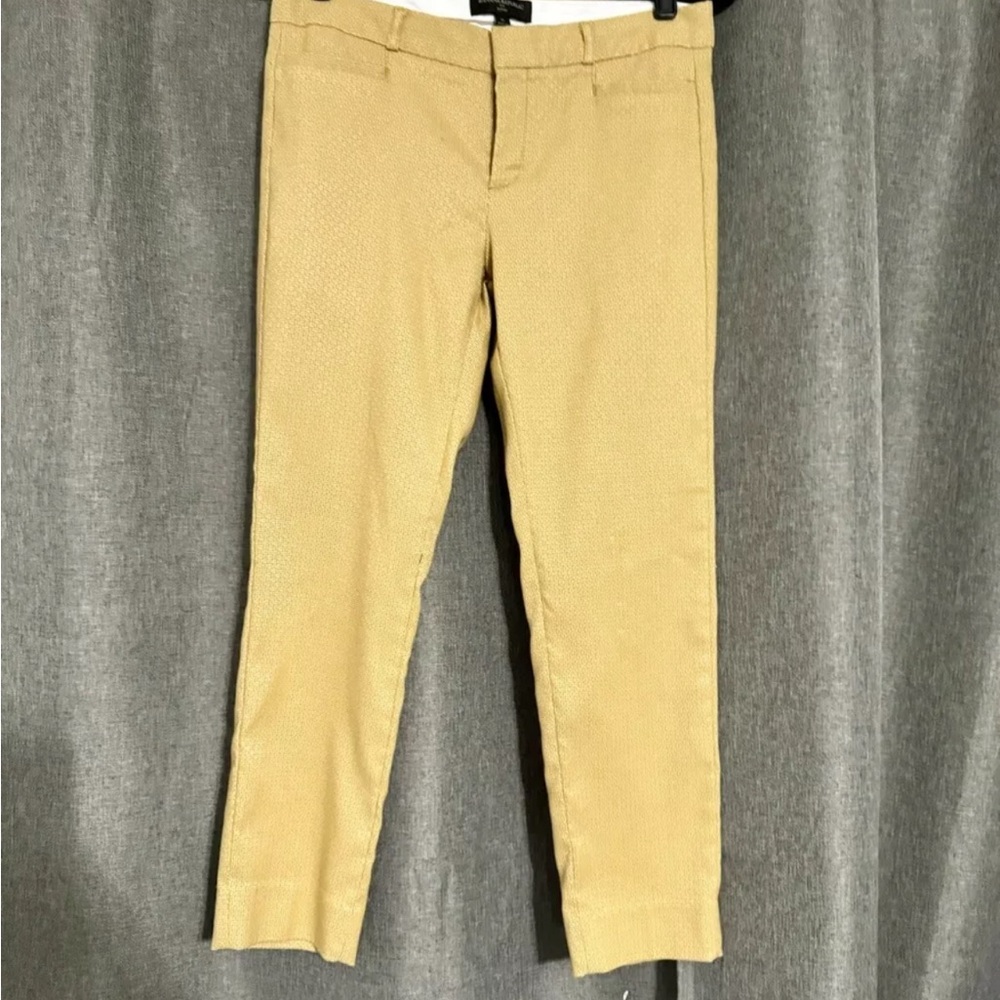 Banana Republic Womens Pants 6 Gold Skinny Chino Ankle Career Pockets Sloan